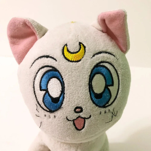 Sailor Moon Artemis Sitting Plush Doll 8 Inch Tall Stuffed  Toy Stains Flaws - Picture 13 of 16